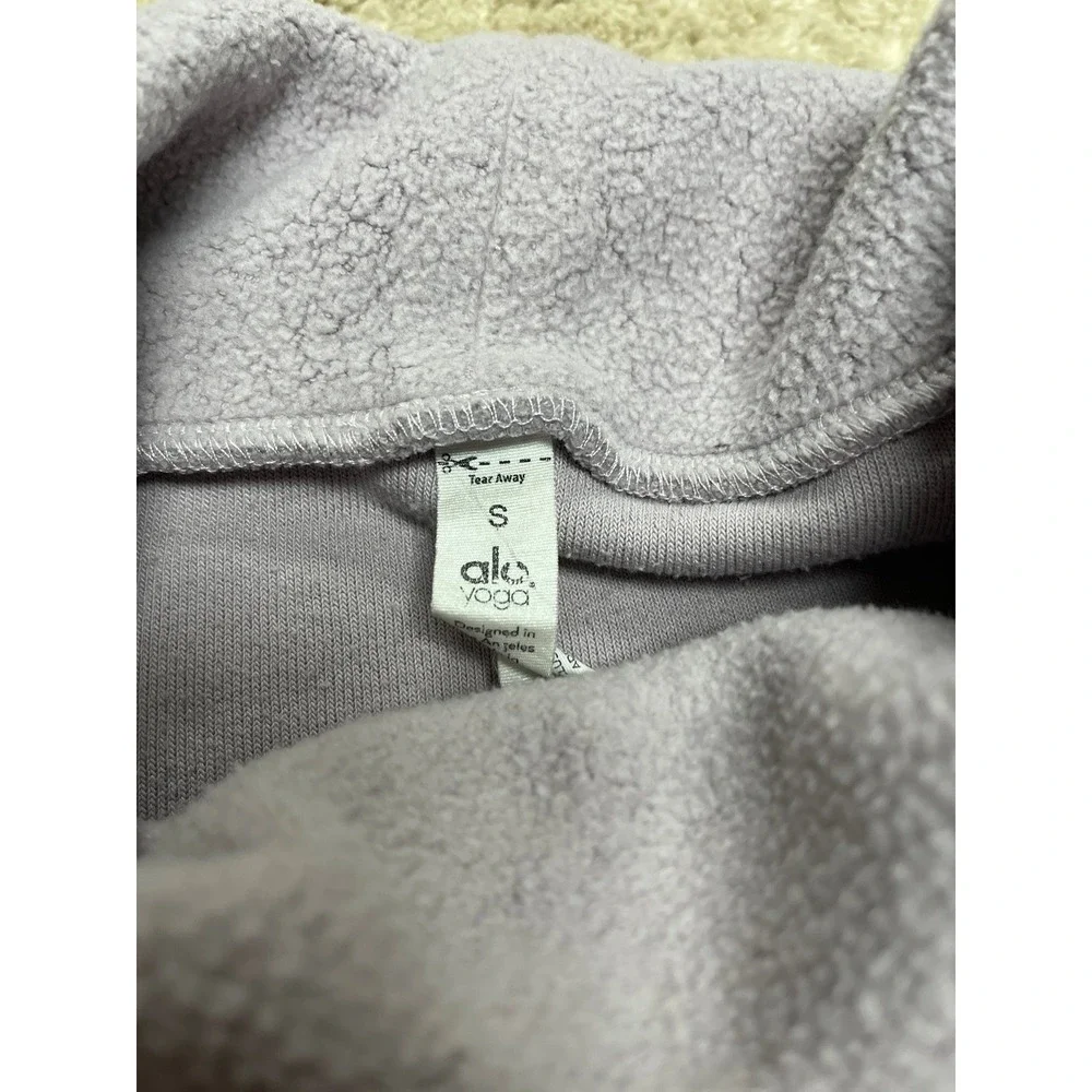 Alo Yoga Haze Funnel Neck Sweatshirt In Light Lilac Women's size Small mockneck